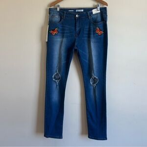 AQ || Woman’s high waisted skinny Súper stretch blue Jeans size 16
